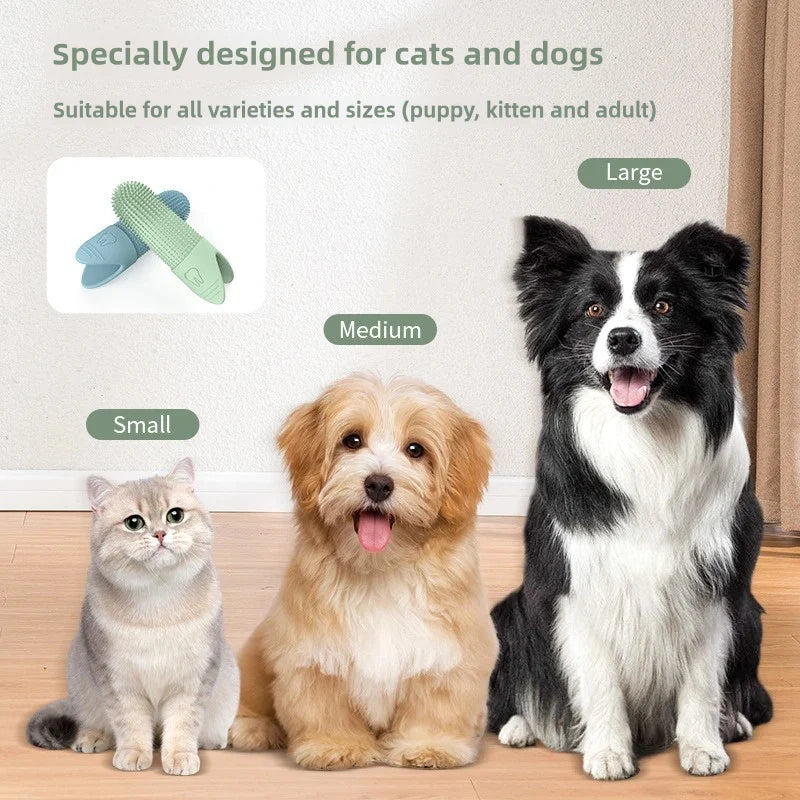 Cepillo Dental 360° para Perros y Gatos